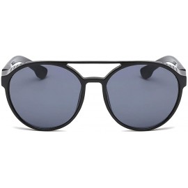 Square Men Vintage Eye Sunglasses Retro Eyewear Fashion Radiation Protection - Black - C9190O8T73A $11.91