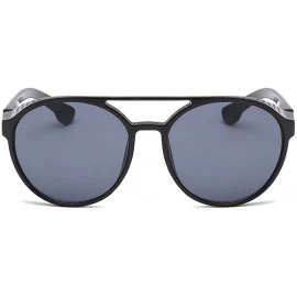 Square Men Vintage Eye Sunglasses Retro Eyewear Fashion Radiation Protection - Black - C9190O8T73A $11.91