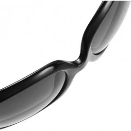 Oval Polarized HD Sunglasses for Women Polarized Metal Mirror UV 400 Lens Protection - Yellow - CZ198O8NR0N $31.26