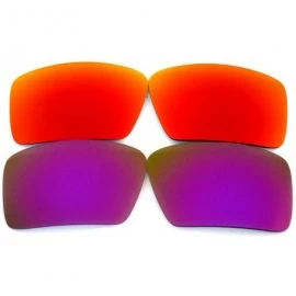 Oversized Replacement Lenses Eyepatch 1&2 Ash Gray Color Polarized-100% UVAB - Purple&red - CO127A96W3N $27.29