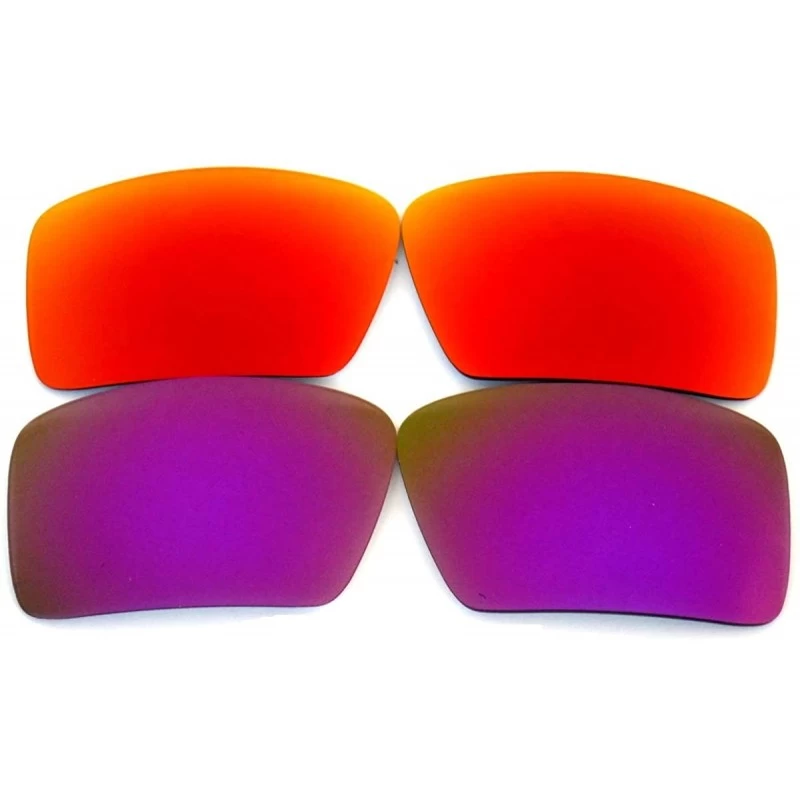 Oversized Replacement Lenses Eyepatch 1&2 Ash Gray Color Polarized-100% UVAB - Purple&red - CO127A96W3N $12.40
