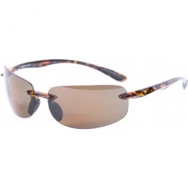 Rectangular Polarized Bifocal Reading Lightweight Sunglasses - Tortoise - C112MSDCRD1 $48.63