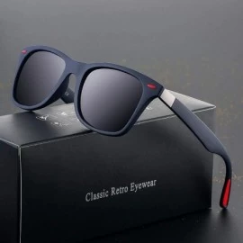 Aviator 2019 Classic Polarized Sunglasses Women Men Darkblue Gray C01 - Black Greeng15 C09 - CJ18XE0YQLM $10.93