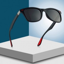 Aviator 2019 Classic Polarized Sunglasses Women Men Darkblue Gray C01 - Black Greeng15 C09 - CJ18XE0YQLM $10.93