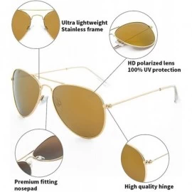 Rimless Classic Aviator Sunglasses for Women Men UV400 Lens Stainless Steel Frame Glasses Lightweight - CL184YD9HKI $11.32