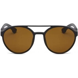 Goggle Unisex Vintage Glasses Retro Eyewear Fashion Radiation Protective Glasses - Coffee - CK18Q64OHTD $8.70