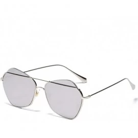 Aviator Men's and women's metal fashion sunglasses - fashion frame sunglasses - C - C318SEHDS8Q $72.27