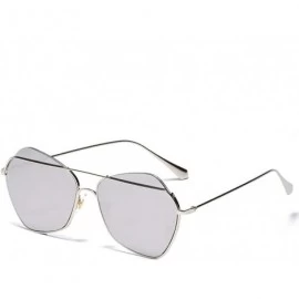 Aviator Men's and women's metal fashion sunglasses - fashion frame sunglasses - C - C318SEHDS8Q $44.11