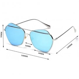Aviator Men's and women's metal fashion sunglasses - fashion frame sunglasses - C - C318SEHDS8Q $72.27