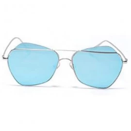 Aviator Men's and women's metal fashion sunglasses - fashion frame sunglasses - C - C318SEHDS8Q $44.11