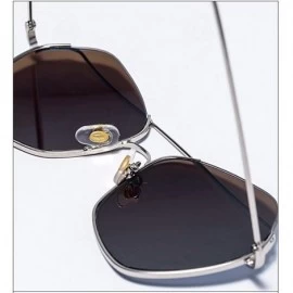 Aviator Men's and women's metal fashion sunglasses - fashion frame sunglasses - C - C318SEHDS8Q $72.27