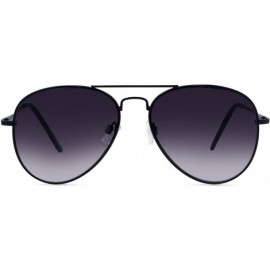 Oversized C Moore Full Reader Aviator Sunglasses for Women and Men NOT BIFOCALS - Black - CY1953CN53E $46.71