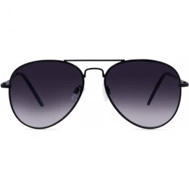 Oversized C Moore Full Reader Aviator Sunglasses for Women and Men NOT BIFOCALS - Black - CY1953CN53E $43.25