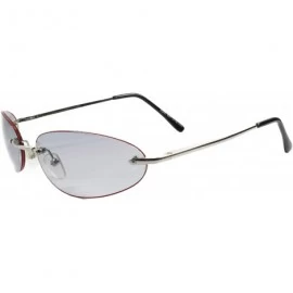 Oval Vintage Retro Sunglasses Light Tint Lens Fashion Gunmetal Mens Women Oval Shades - CG18SZ6TZQ2 $12.70