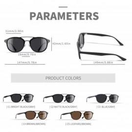 Oval Classic Polarized Sunglasses Men Women Ultralight TR90 Frame Round Male Gafas Oculos De Sol - CG197Y7M9O4 $26.28
