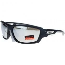 Wrap Xloop Mens Sports Sunglasses Wrap Oval Rectangular Plastic Frame - Clear - CS126HILRUR $12.07