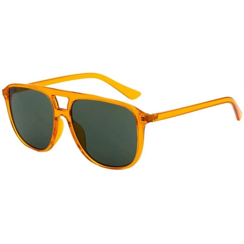 Round Polarized Gradient Sunglasses Lightweight - Yellow - CW18WRKL4K7 $9.41