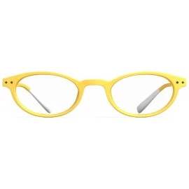 Oval N One Yellow/Clear Lens Eyeglasses +2.00 - CG18QQ9S3CW $65.78