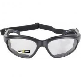 Goggle Freedom Padded Riding Sunglasses with Detachable Strap (Black Frame/Clear Lens) - CI114XZ2LO3 $56.19