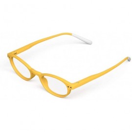 Oval N One Yellow/Clear Lens Eyeglasses +2.00 - CG18QQ9S3CW $44.45