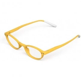 Oval N One Yellow/Clear Lens Eyeglasses +2.00 - CG18QQ9S3CW $65.78