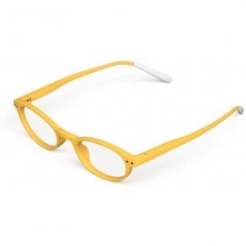 Oval N One Yellow/Clear Lens Eyeglasses +2.00 - CG18QQ9S3CW $44.45