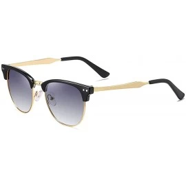 Square 2020 new sunglasses ladies retro fashion men's outdoor cycling marine polarized sunglasses - Grey - CM1943LTH8D $12.54