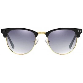 Square 2020 new sunglasses ladies retro fashion men's outdoor cycling marine polarized sunglasses - Grey - CM1943LTH8D $12.54