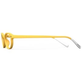 Oval N One Yellow/Clear Lens Eyeglasses +2.00 - CG18QQ9S3CW $44.45