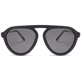 Oversized Oversized Cat Eye Sunglasses for Men and Women UV400 - C8 Black Yellow - CE1987ACDQZ $9.63