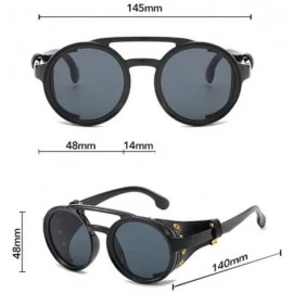 Sport Fashion Leather Buckle PC Sunglasses Retro UV Protection Sunglasses - 3 - CJ190KAAWE3 $33.50