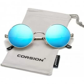 Oval Retro Small Round Polarized Sunglasses John Lennon Style Circle UV400 Sun Glasses - CX18SZ5YE30 $9.71