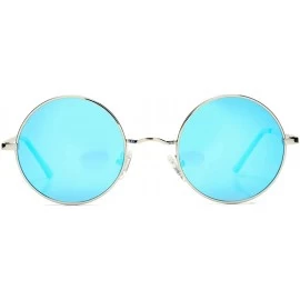 Oval Retro Small Round Polarized Sunglasses John Lennon Style Circle UV400 Sun Glasses - CX18SZ5YE30 $9.71