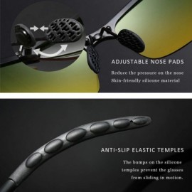 Sport Men Night Vision Sunglasses for Driving Polarized Photochromatic Eyewear Gradient lens Alloy Frame UV400 Outdoor - CS18...