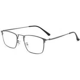 Square Women's fashion 2019 punk metal glasses frame fashion polarized sunglasses set - Grey - CN18WUTXOMX $19.50