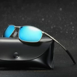 Sport Fashion Sports Polarized Sunglasses for Men driving fishing aviator HD Lens Metal Frame Men's Sunglasses - CL18IT29DTK ...