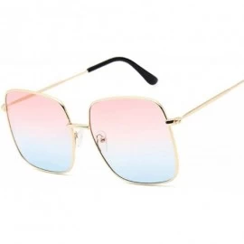 Round Oversized Sunglasses Fashion Vintage Feminino BlackGray - CP198A0G2S8 $35.89