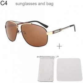 Oversized Polarized Sunglasses Man Cool Sun Glasses Men UV400 Y9754 C1BOX - Y9754 C4 - CT18XE9646Q $11.61