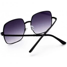 Semi-rimless Polarized Sunglasses for Women Man Fashion Goggle Eyewear - Purple - CG18UD437QC $13.85