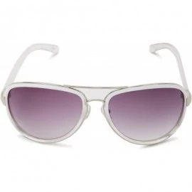 Aviator Women's R3008 Aviator Sunglasses - White - CH1176B6FH5 $63.63