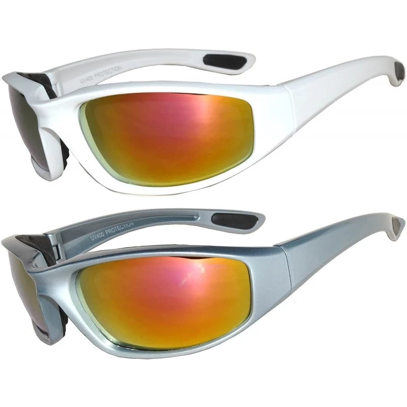 Goggle Riding Glasses - Assorted Colors (2 Pack) - CL17YD3OHRN $16.66
