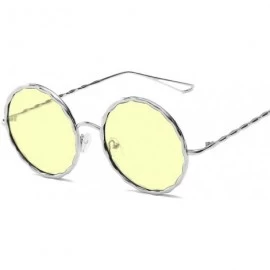 Goggle Sunglasses Spiral Metallic Sunglasses Round Sunglasses Frame Colour Film Lady Sunglasses - C018TMRMN3O $11.10