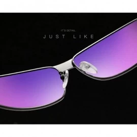 Oval Men's Hot Retro Driving Polarized Sunglasses Metal Frame 100% UV protection - Black-yellow - C918K2X433Q $30.19
