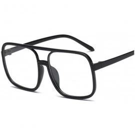 Goggle 2018 Women Oversized Aviation Square Sunglasses Diamond Fashion Black Red Sun Glasses - Jh15977 C8 - CR197Y7K07Z $32.44
