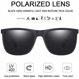 Goggle Mens Sunglasses 100% UV protection TR90 Frame Ultra Light Polarized Sunglasses for Men Women - C618QXI34AN $13.38