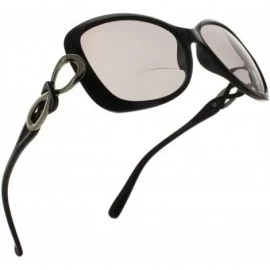 Butterfly Womens Bifocal Sunglasses Fashion Oversized - Black - CR1827RO8UN $30.42