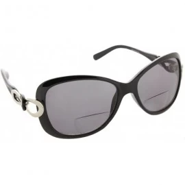 Butterfly Womens Bifocal Sunglasses Fashion Oversized - Black - CR1827RO8UN $14.62