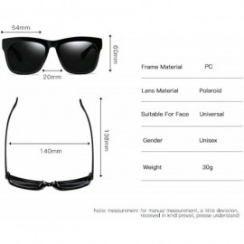 Goggle Ultra light Lady Fashion Brand Designer Square Frame Polarized Sunglasses Mens Goggle - Black With Case - CE18T57KTAD ...