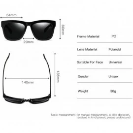 Goggle Ultra light Lady Fashion Brand Designer Square Frame Polarized Sunglasses Mens Goggle - Black With Case - CE18T57KTAD ...