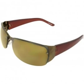 Rimless TU9303 Rimless Fashion Sunglasses - Brown - CU11CB13U7N $11.02